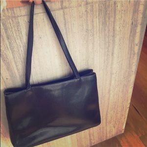 Desmo Italian Snakeskin Black Handbag